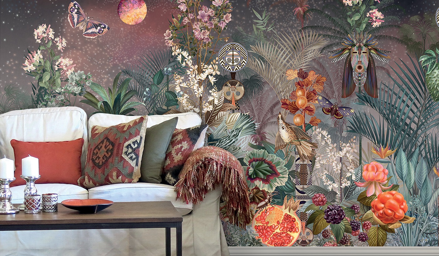 Панно Affresco Atmosphere AF504-COL1 2x2,68 м фото в интерьере