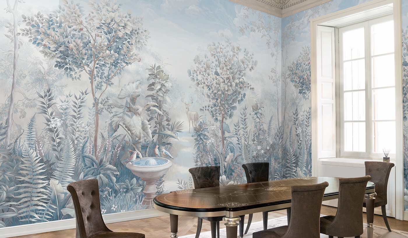 Панно Affresco Atmosphere AF517-COL1 2x2,68 м фото в интерьере