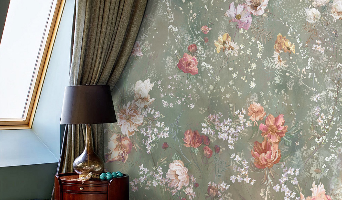 Панно Affresco Atmosphere AF519-COL2 2x2,68 м фото в интерьере