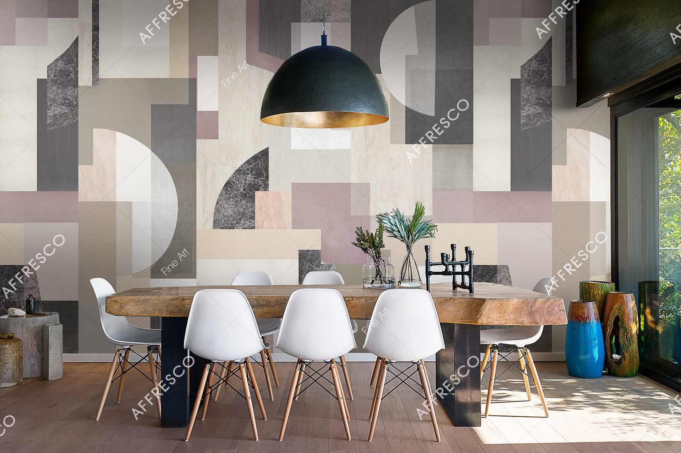 Панно Affresco Fine Art RE929-COL1 2x2,68 м фото в интерьере