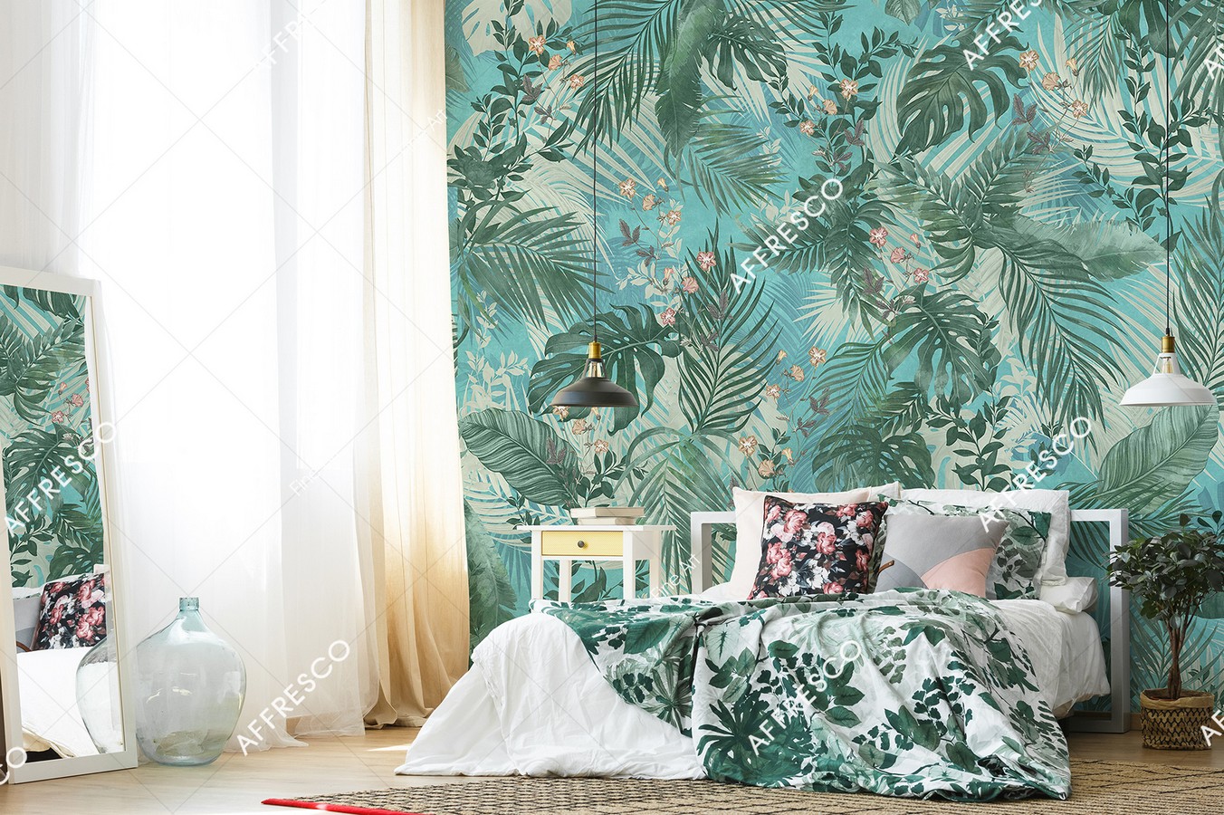 Панно Affresco Fine Art RE873-COL1 2x2,68 м фото в интерьере