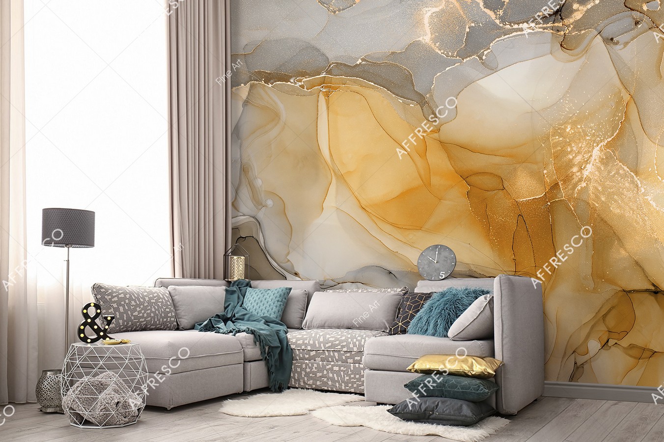 Панно Affresco Fine Art RE852-COL2 2x3,35 м фото в интерьере