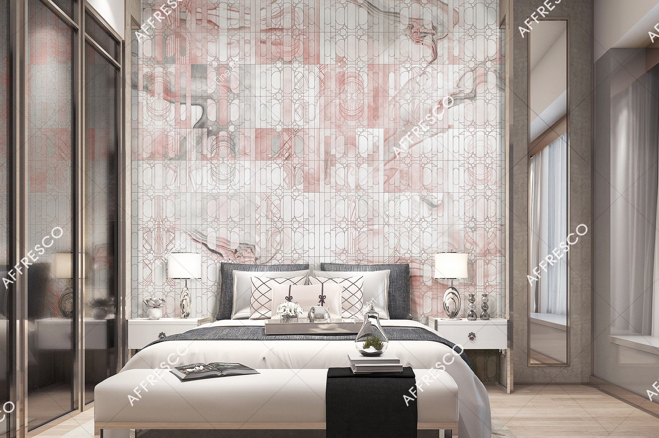 Панно Affresco Fine Art RE941-COL2 2x2,01 м фото в интерьере