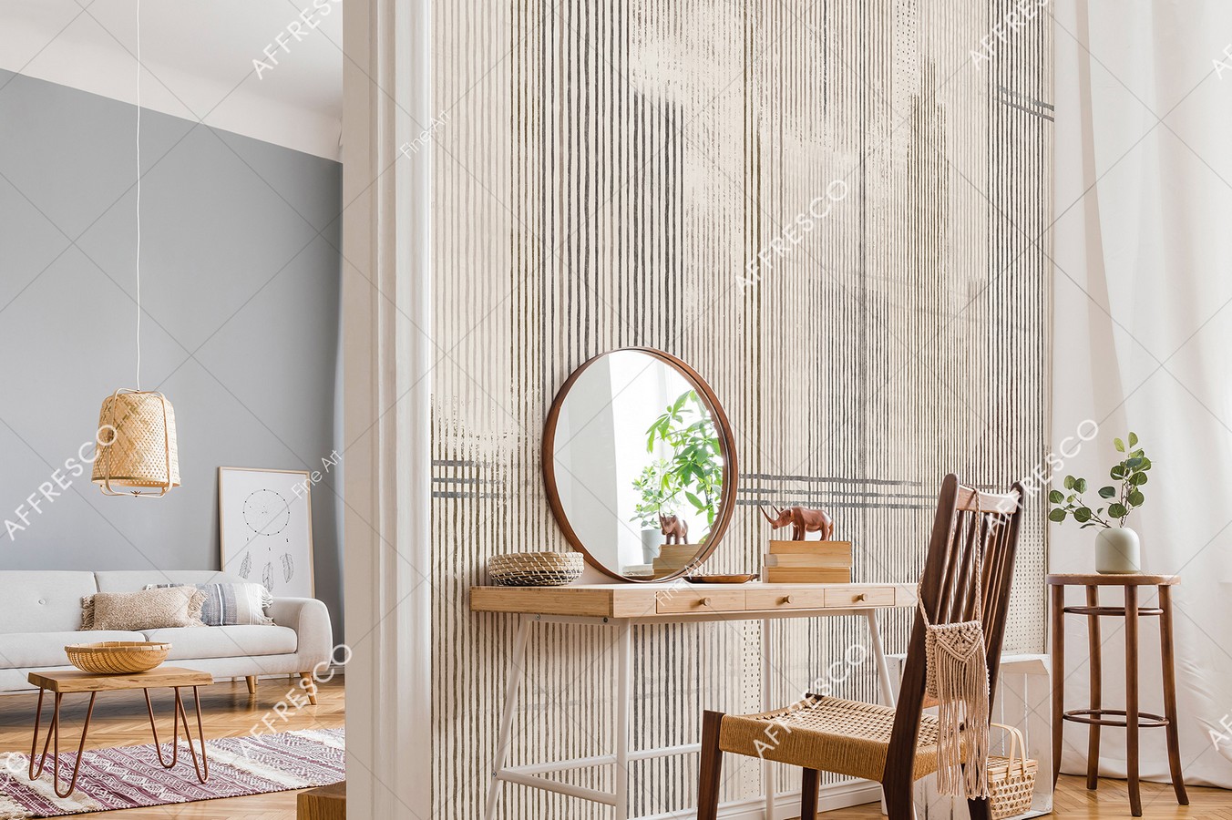 Панно Affresco Fine Art RE879-COL1 2x2,01 м фото в интерьере