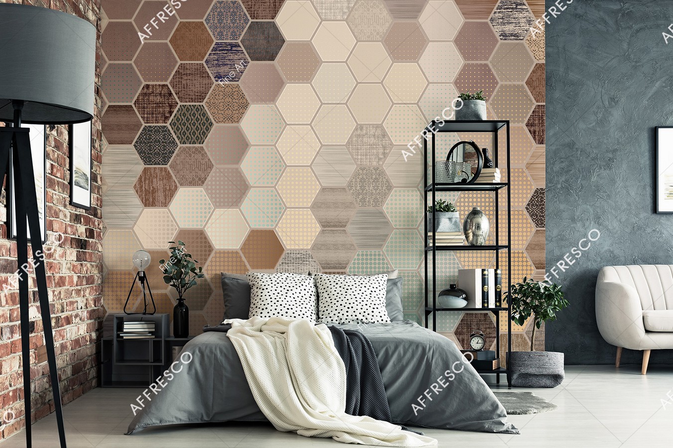 Панно Affresco Fine Art RE928-COL1 2x2,68 м фото в интерьере