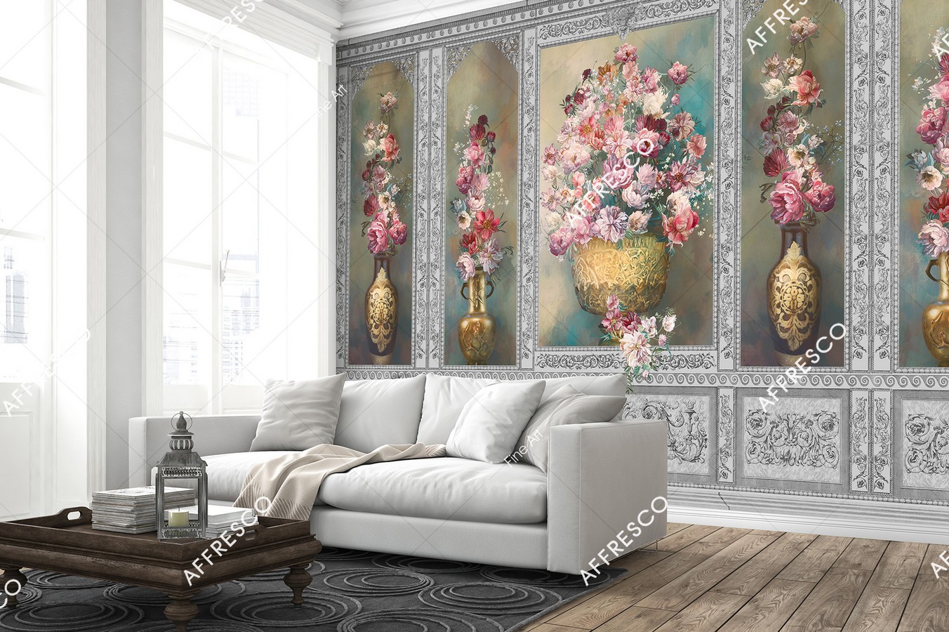 Панно Affresco Fine Art RE891-COL4 2x2,01 м фото в интерьере