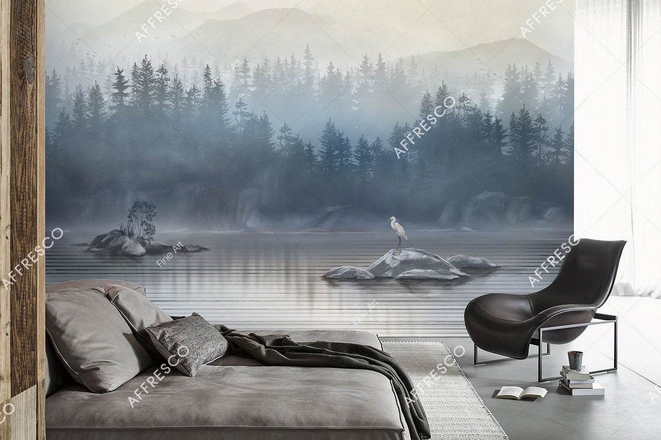 Панно Affresco Fine Art RE914-COL1 2x2,68 м фото в интерьере