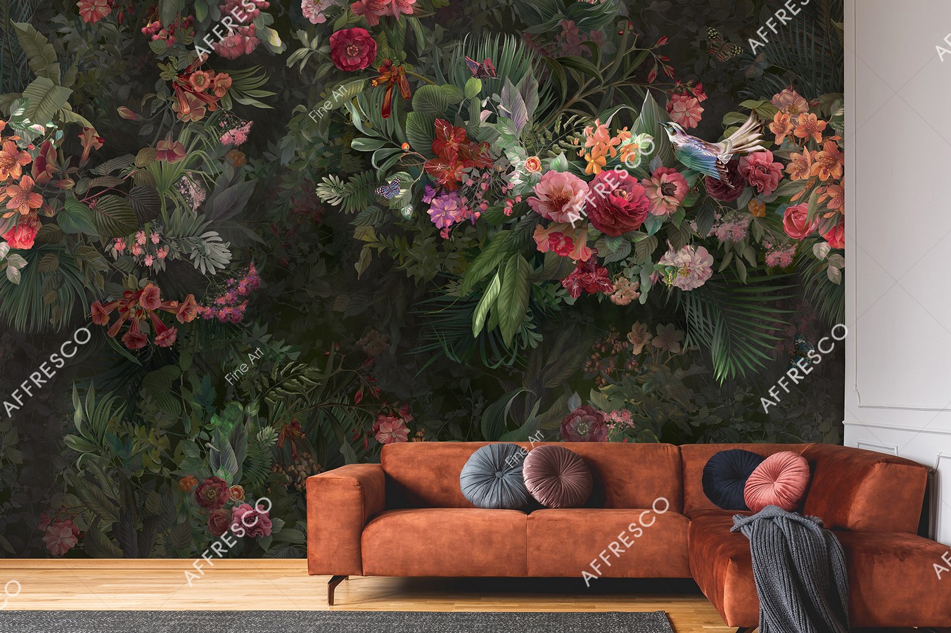 Панно Affresco Fine Art RE881-COL1 2x2,68 м фото в интерьере