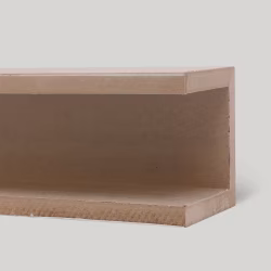 Рейка декоративная Modern Decor дуб без покрытия 3-х сторонняя 2800×40×40