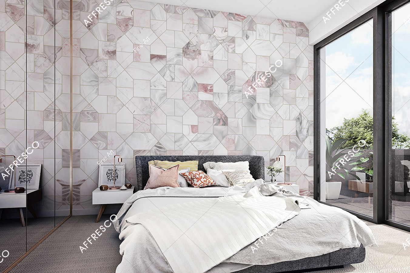 Панно Affresco Fine Art RE940-COL1 2x2,68 м фото в интерьере