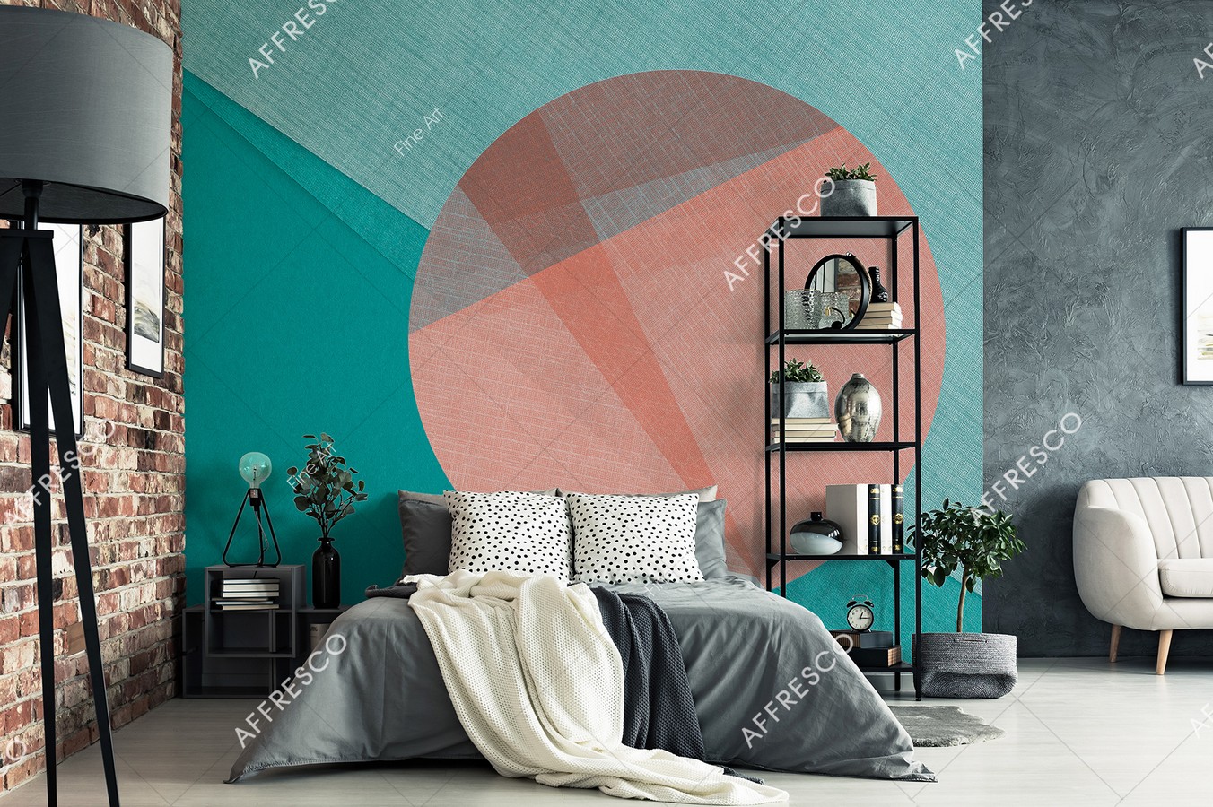 Панно Affresco Fine Art RE819-COL2 2x2,68 м фото в интерьере