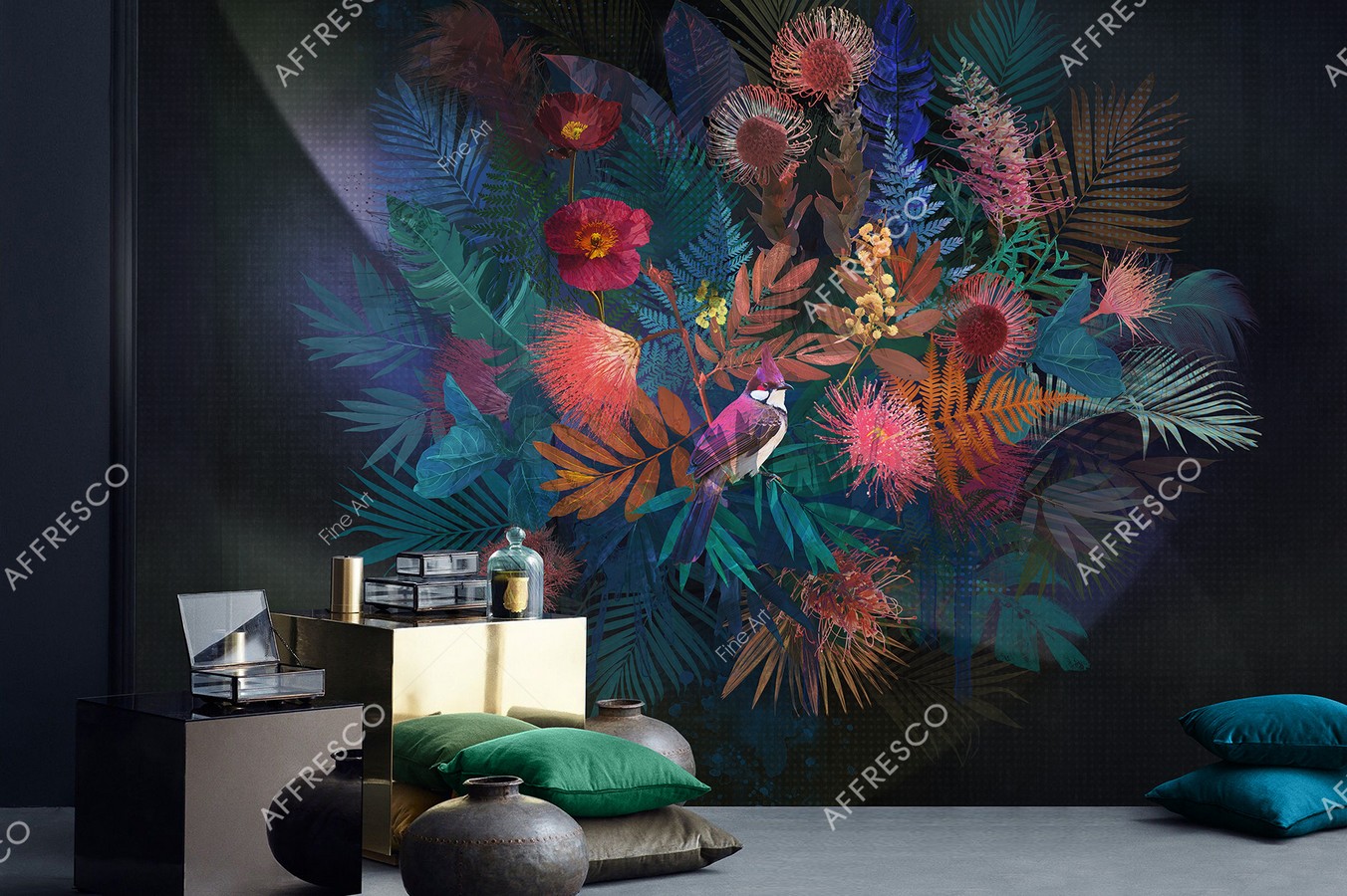 Панно Affresco Fine Art RE942-COL1 2x2,68 м фото в интерьере