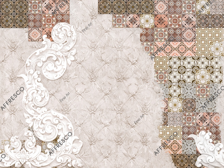 Панно Affresco Fine Art RE876-COL3 2x2,68 м Панно Affresco Fine Art RE876-COL3 2x2,68 м
