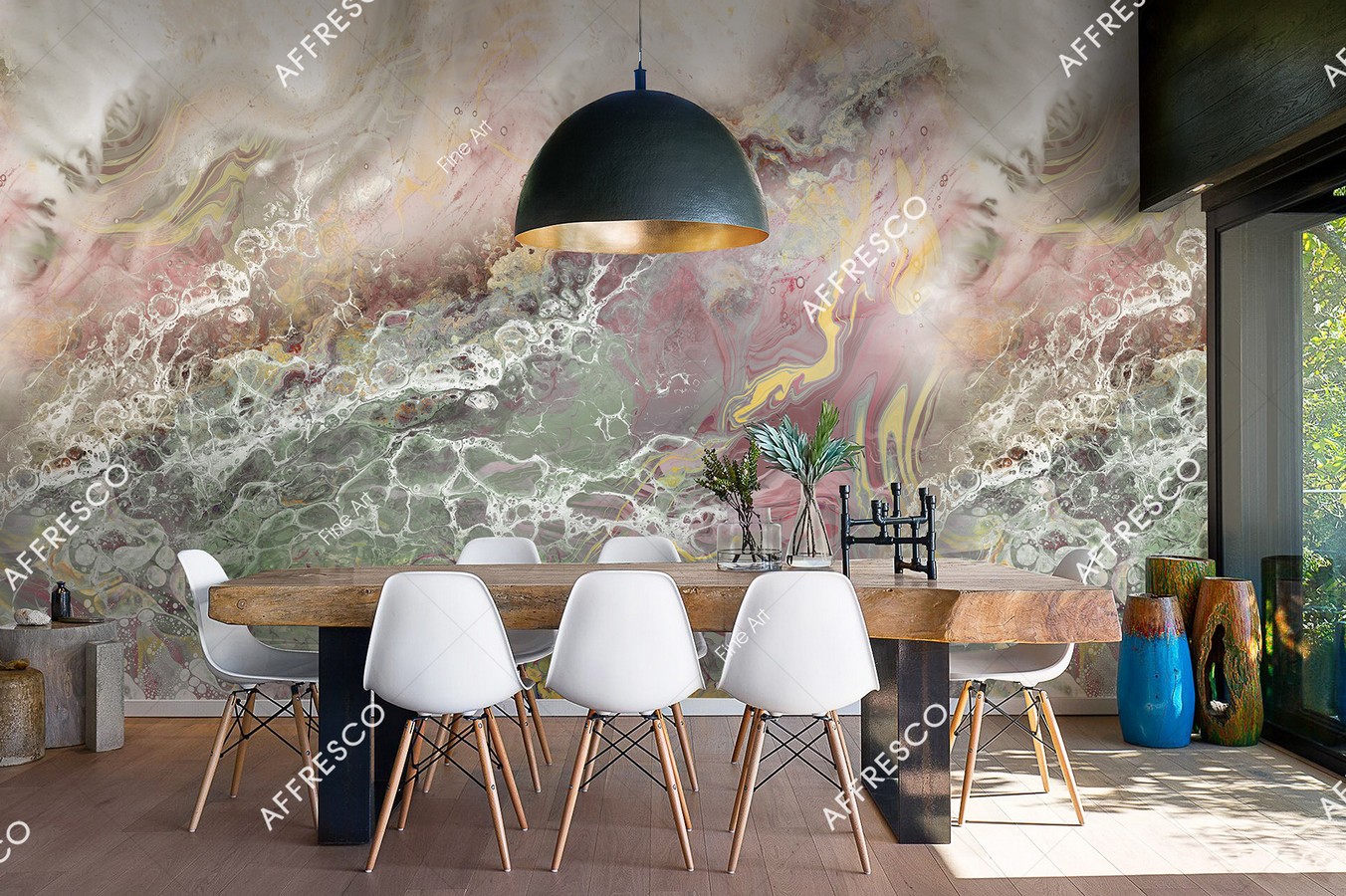 Панно Affresco Fine Art RE917-COL1 2x2,68 м фото в интерьере