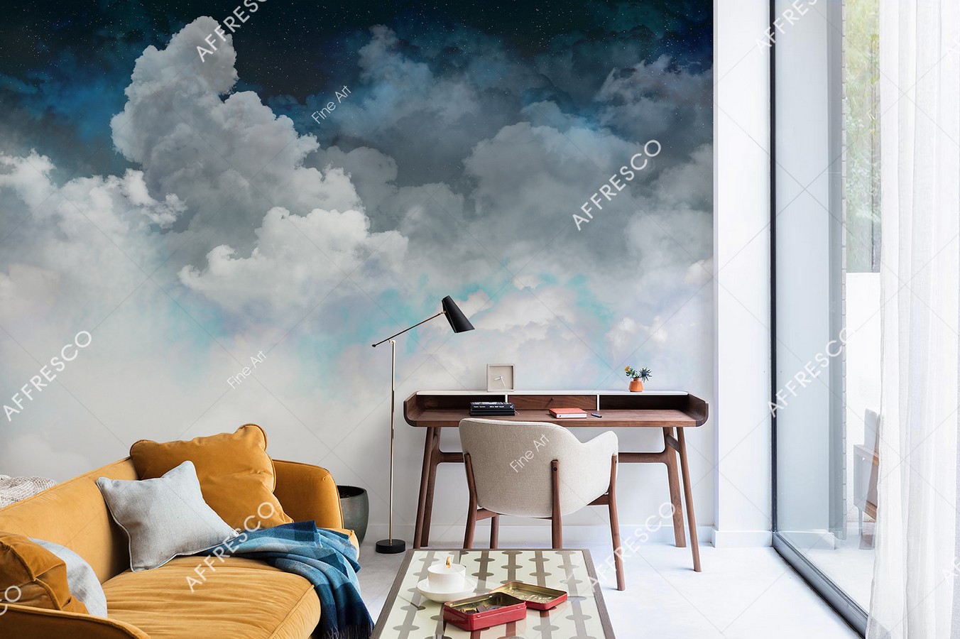 Панно Affresco Fine Art RE893-COL1 2x3,35 м фото в интерьере