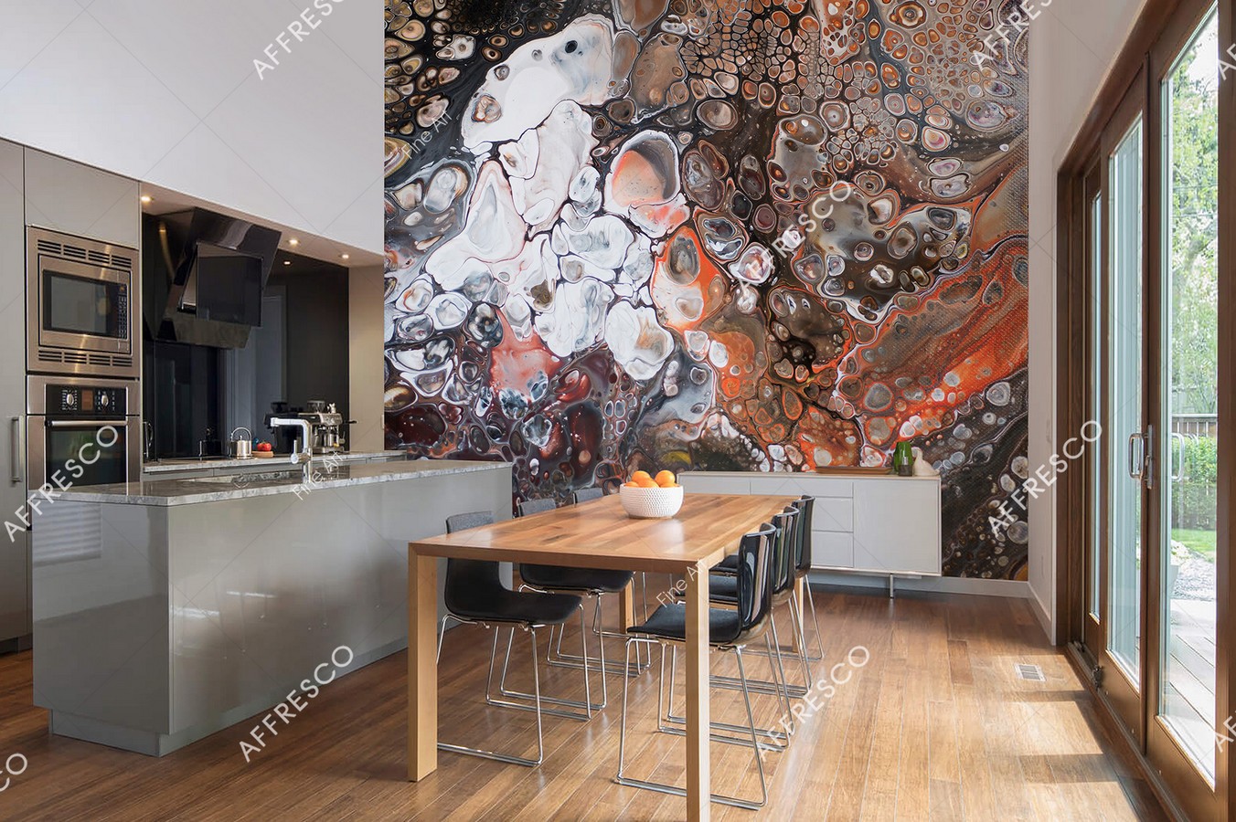 Панно Affresco Fine Art RE827-COL1 2x2,01 м фото в интерьере