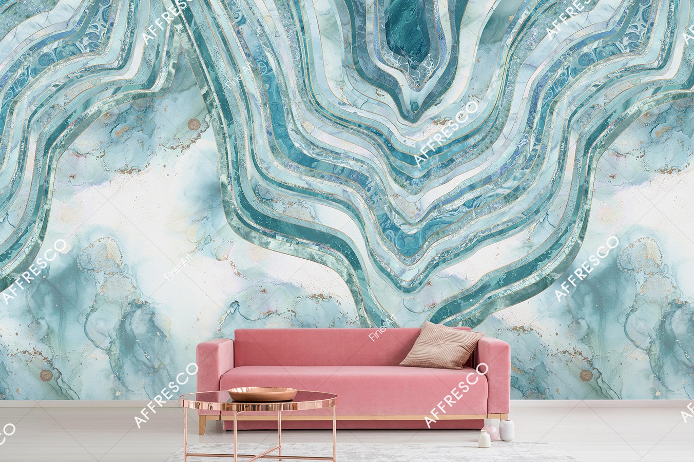 Панно Affresco Fine Art RE923-COL1 2x2,68 м фото в интерьере