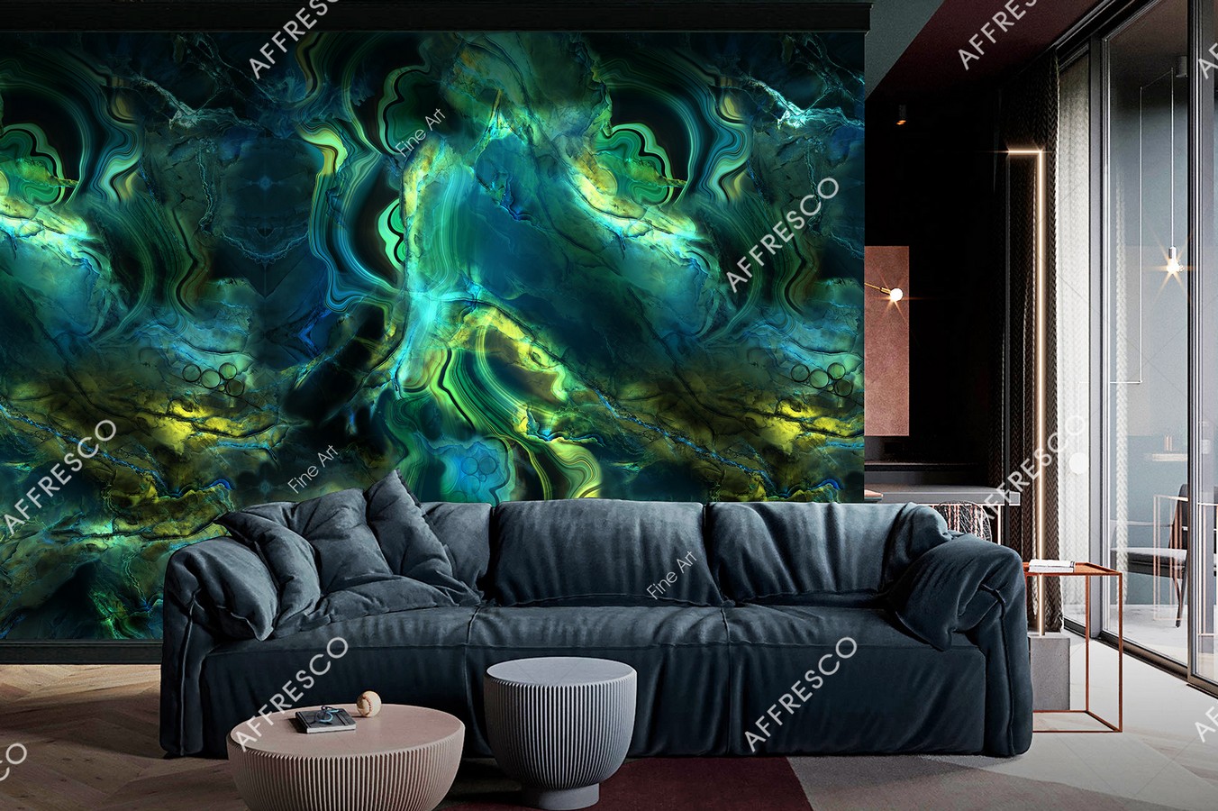 Панно Affresco Fine Art RE919-COL2 2x2,01 м фото в интерьере