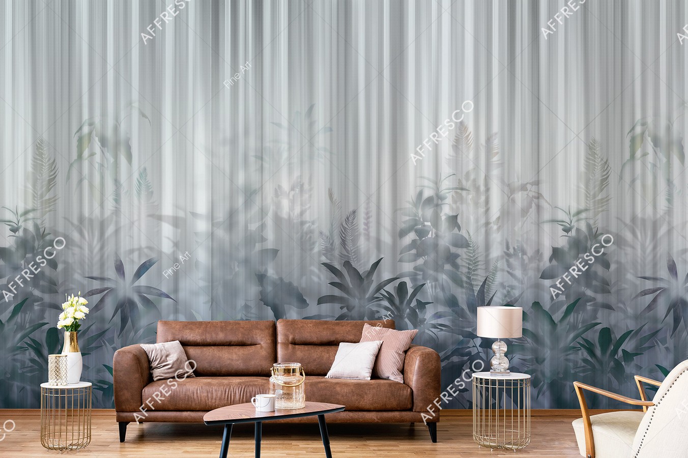 Панно Affresco Fine Art RE907-COL1 2x2,68 м фото в интерьере