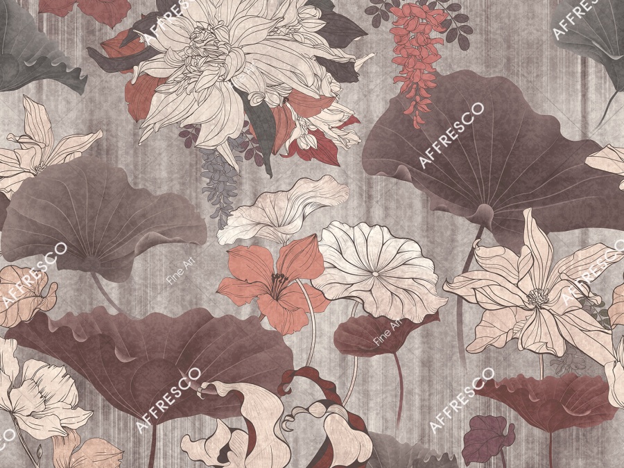 Панно Affresco Fine Art RE909-COL3 2x2,68 м Панно Affresco Fine Art RE909-COL3 2x2,68 м