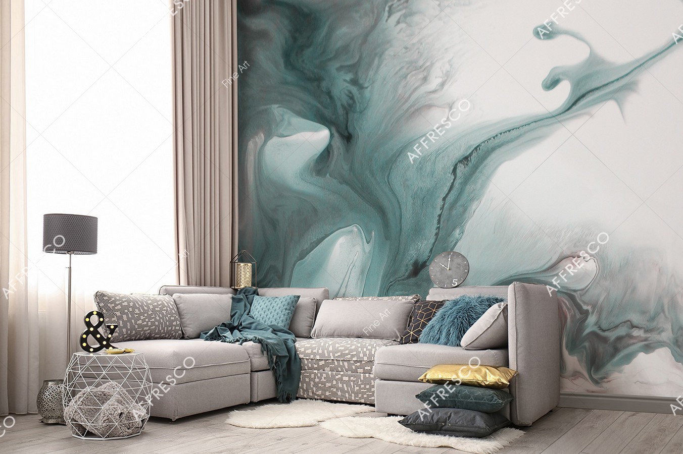 Панно Affresco Fine Art RE822-COL4 2x2,68 м фото в интерьере