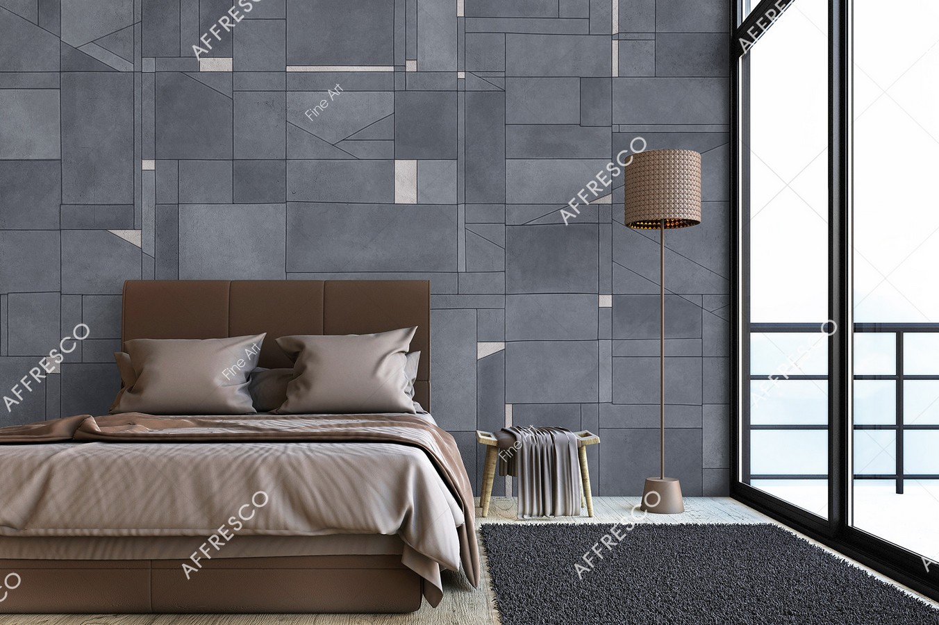 Панно Affresco Fine Art RE924-COL3 2x2,68 м фото в интерьере