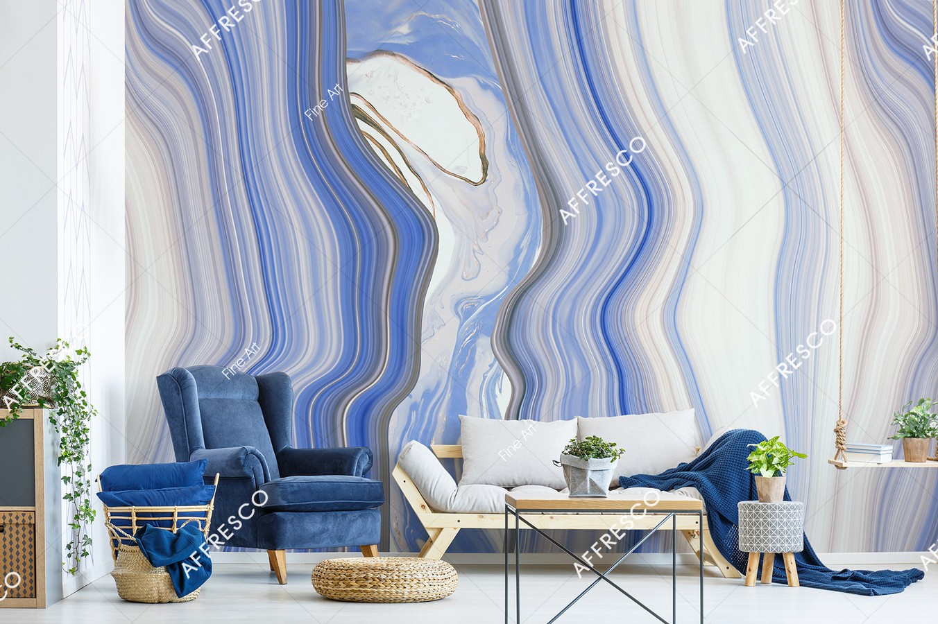 Панно Affresco Fine Art RE889-COL2 2x2,68 м фото в интерьере