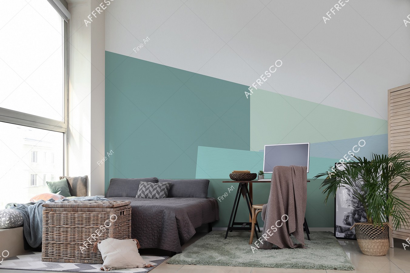 Панно Affresco Fine Art RE837-COL3 2x2,68 м фото в интерьере