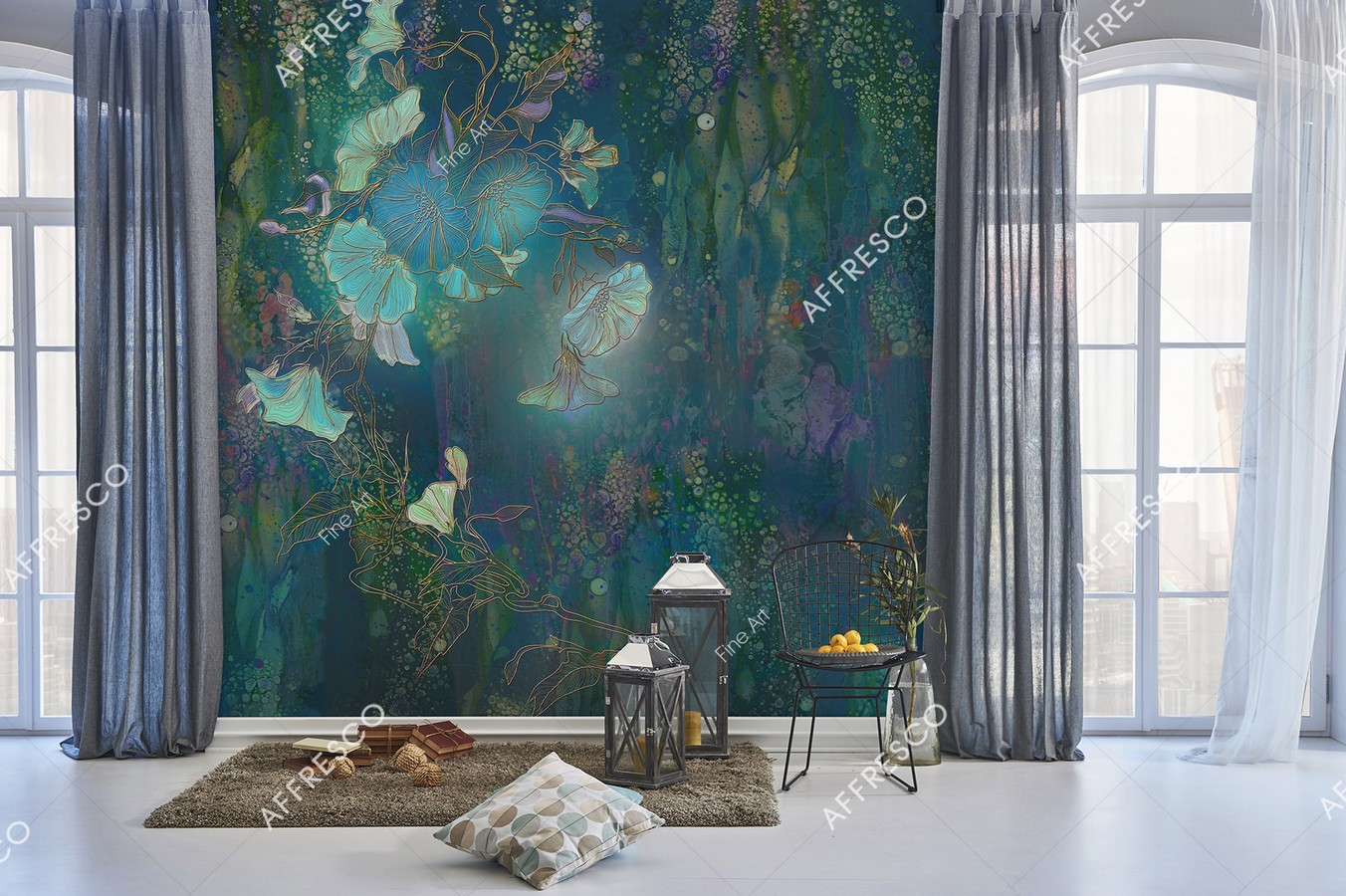 Панно Affresco Fine Art RE926-COL1 2x2,01 м фото в интерьере