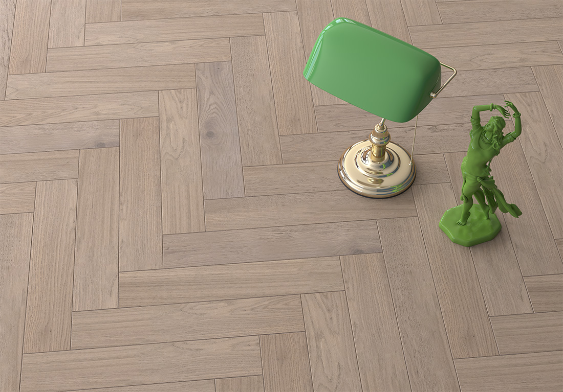 Инженерная доска Gran Parte Дуб Капучино Capuccino 003 прайм-селект венгерская елка 550×110×15 фото в интерьере