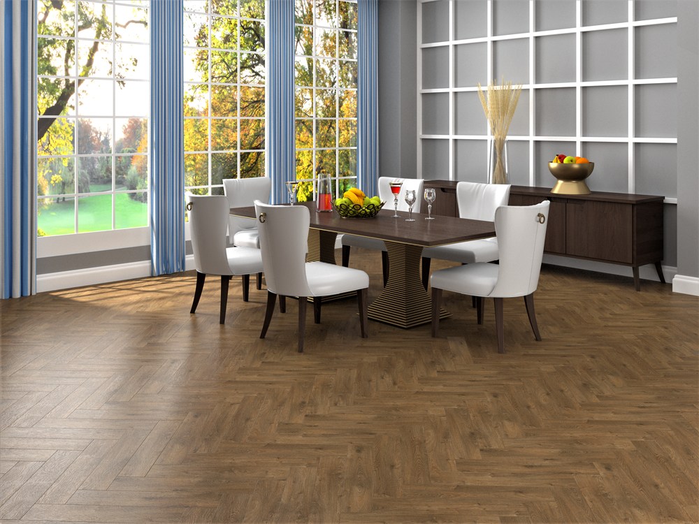 Инженерная доска Gran Parte Дуб Пинолли Pinolli 006 прайм-селект венгерская елка 550×110×15 фото в интерьере