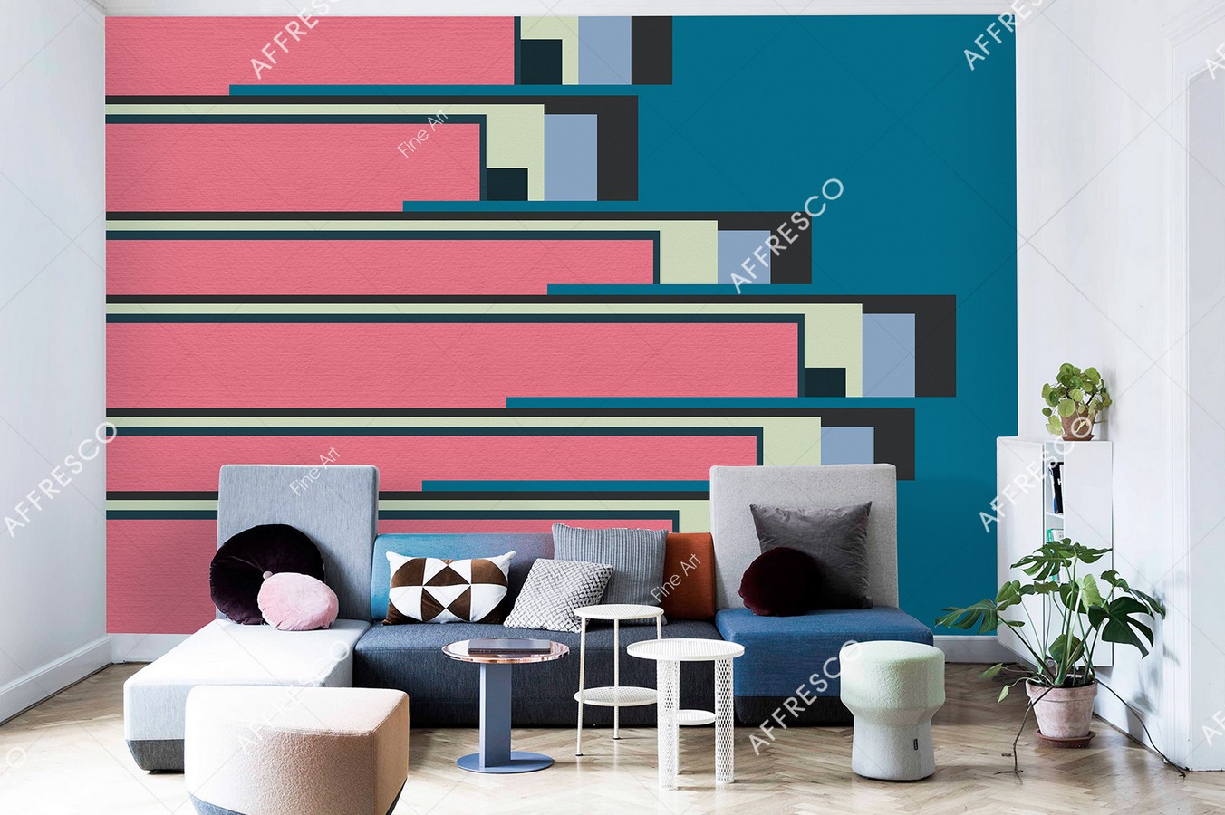 Панно Affresco Fine Art RE838-COL3 2x2,68 м фото в интерьере