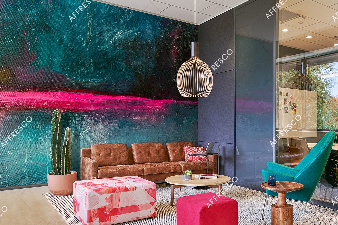 Панно Affresco Fine Art RE803-COL1 2x3,35 м фото в интерьере