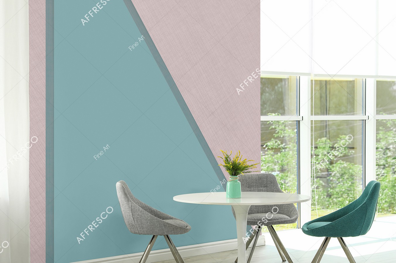 Панно Affresco Fine Art RE865-COL3 2x2,01 м фото в интерьере