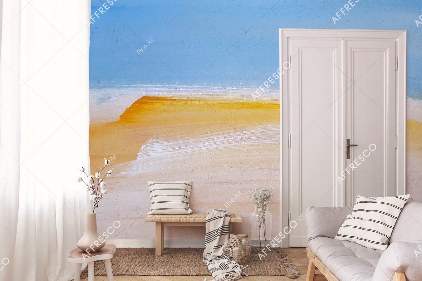 Панно Affresco Fine Art RE844-COL1 2x2,68 м фото в интерьере