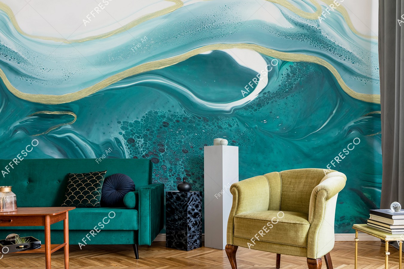 Панно Affresco Fine Art RE831-COL1 2x2,68 м фото в интерьере