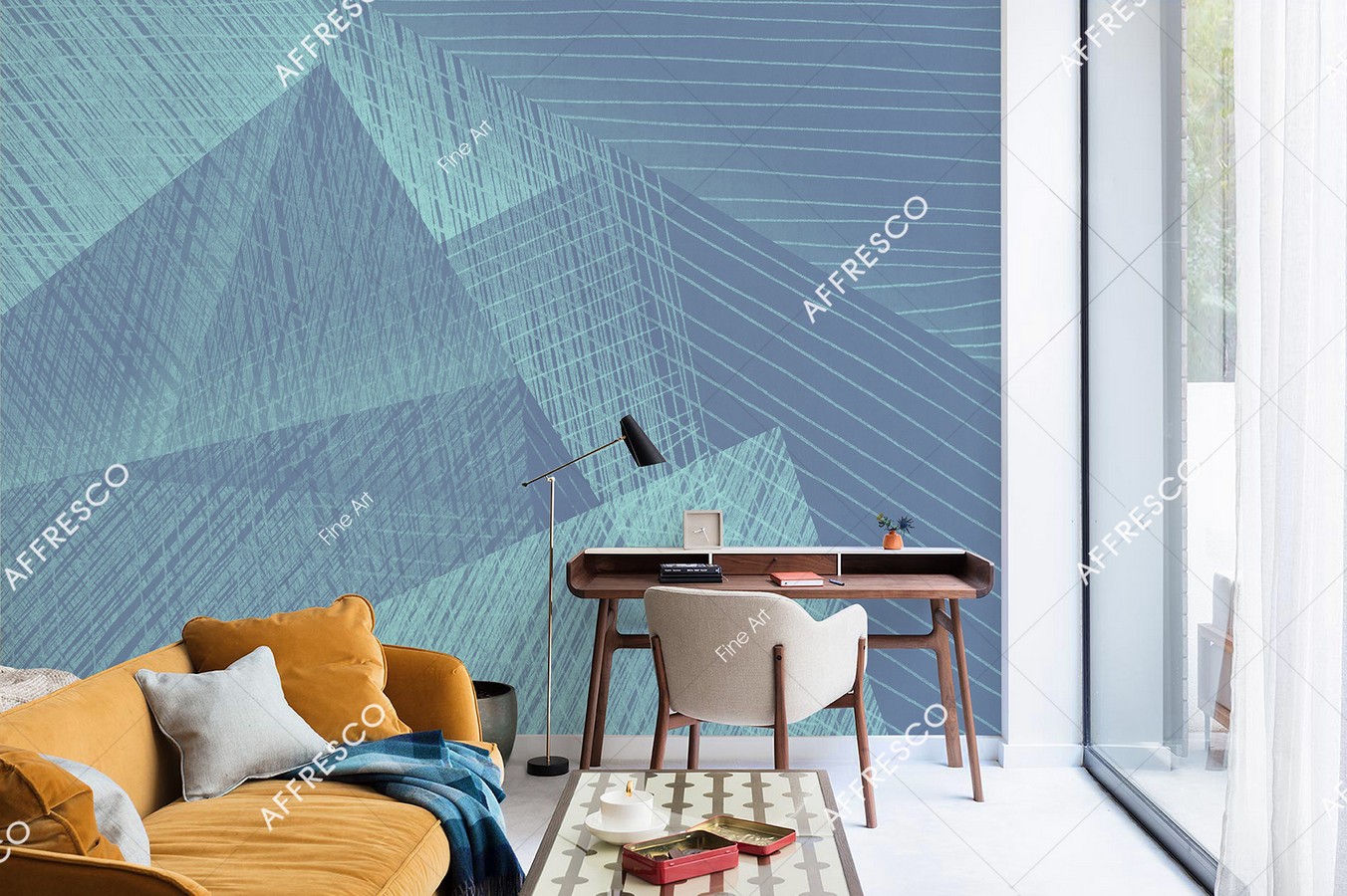 Панно Affresco Fine Art RE832-COL3 2x2,68 м фото в интерьере