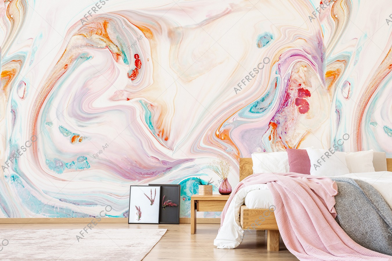 Панно Affresco Fine Art RE834-COL1 2x2,68 м фото в интерьере