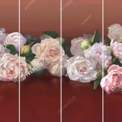 Панно Affresco Wallpaper Part 1 Peonies AB48-COL4 2x2,68 м
