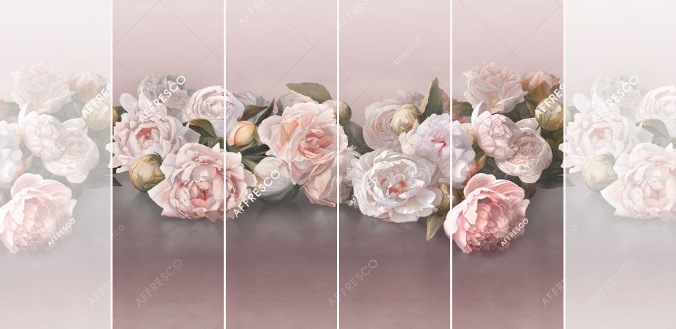 Панно Affresco Wallpaper Part 1 Peonies AB48-COL5 2x2,68 м