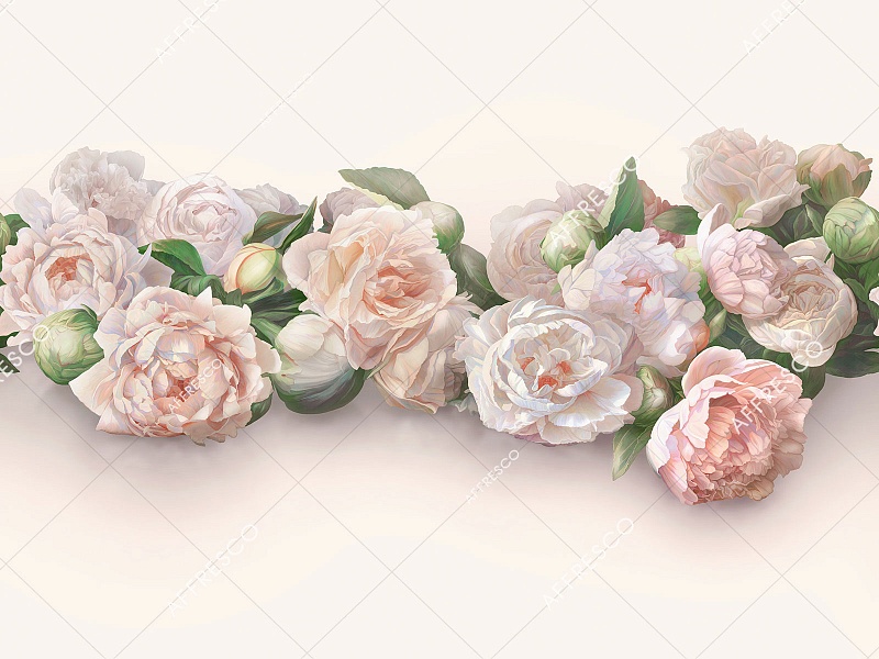 Панно Affresco Wallpaper Part 1 Peonies AB48-COL6 2x2,68 м