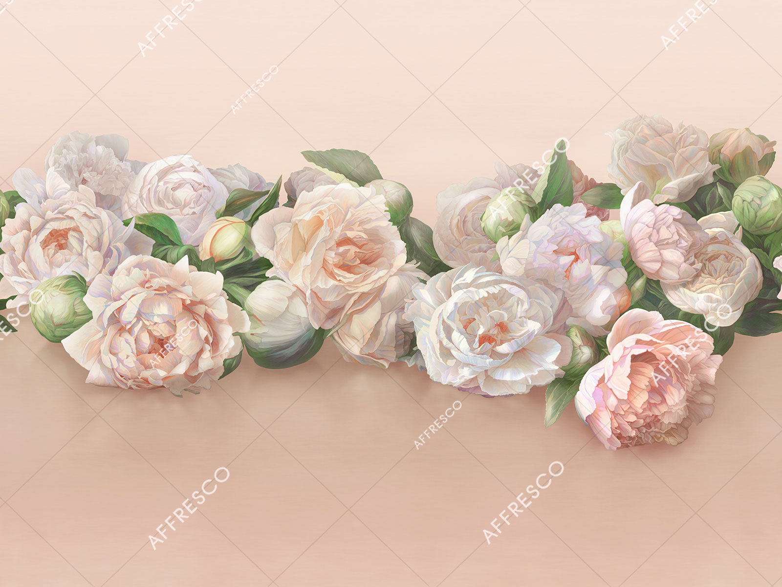 Панно Affresco Wallpaper Part 1 Peonies AB48-COL7 2x2,68 м