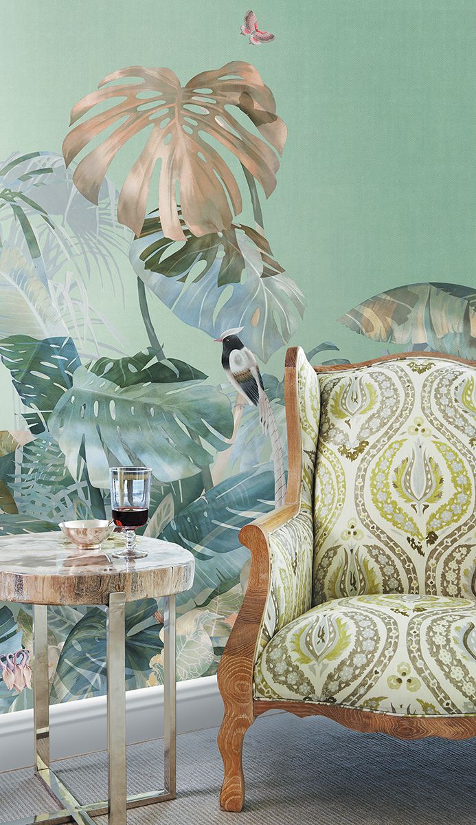 Панно Affresco Wallpaper Part 1 Summer Theme MT33-COL2 2x2,01 м фото в интерьере