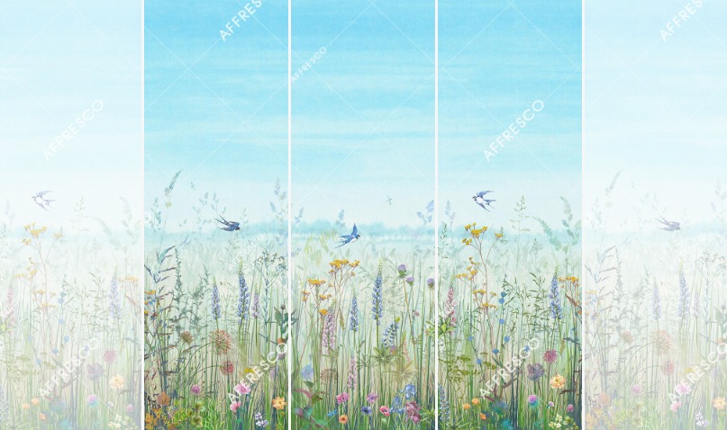 Панно Affresco Wallpaper Part 1 Flower Field JV41-COL1 2x2,01 м
