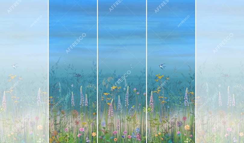 Панно Affresco Wallpaper Part 1 Flower Field JV41-COL2 2x2,01 м