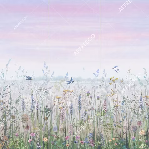 Панно Affresco Wallpaper Part 1 Flower Field JV41-COL3 2x2,01 м