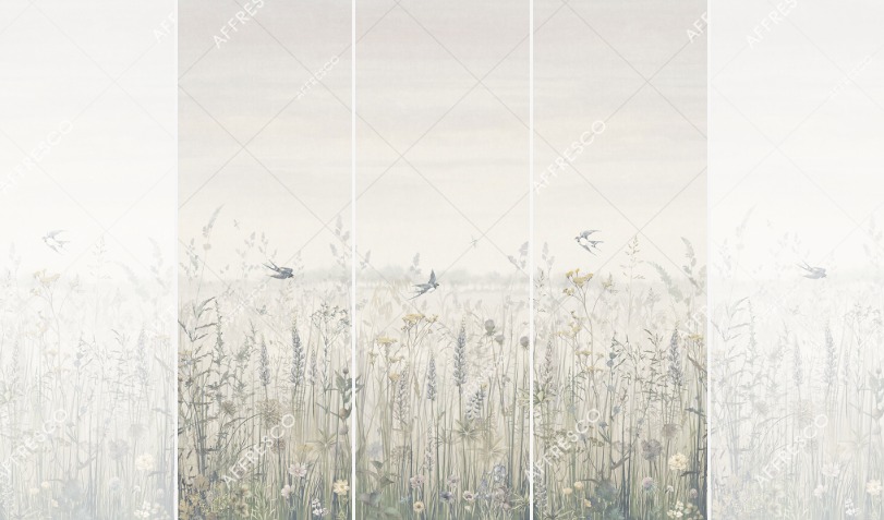 Панно Affresco Wallpaper Part 1 Flower Field JV41-COL4 2x2,01 м