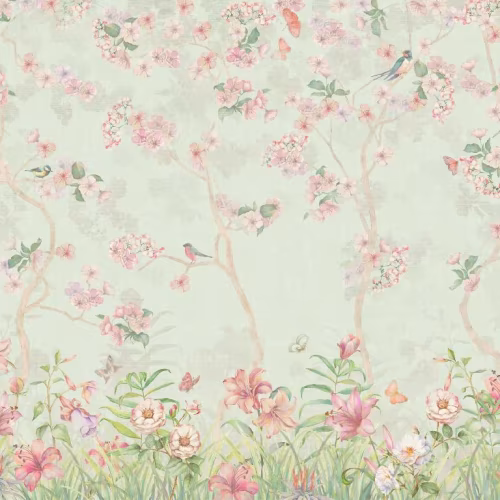 Панно Affresco Wallpaper Part 1 Floral Melody AB50-COL2 2x2,68 м