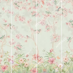 Панно Affresco Wallpaper Part 1 Floral Melody AB50-COL2 2x2,68 м