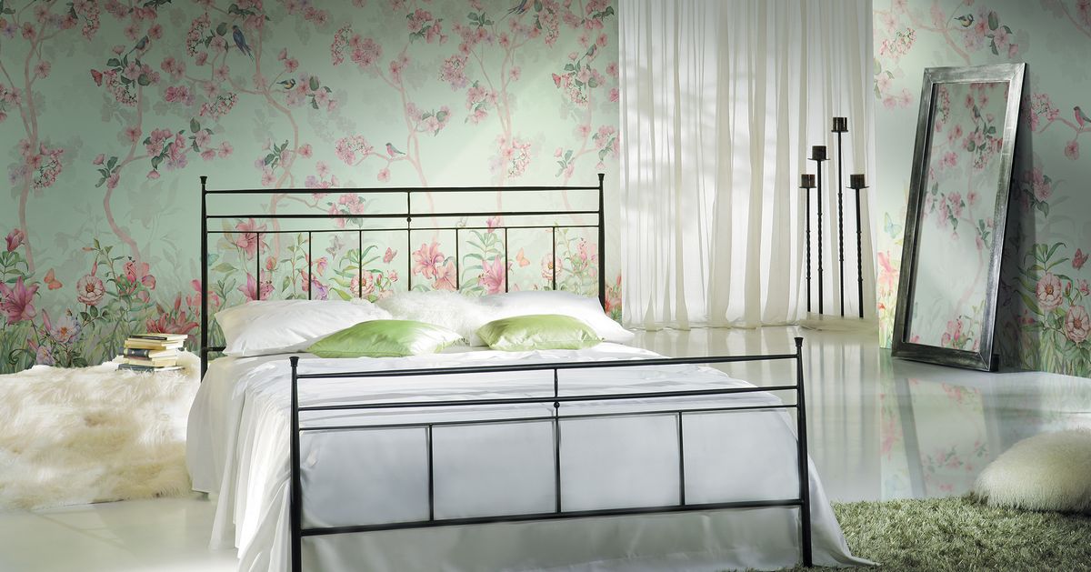 Панно Affresco Wallpaper Part 1 Floral Melody AB50-COL2 2x2,68 м фото в интерьере